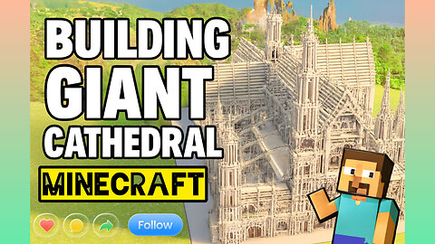 Minecraft Cathedral Build | Epic Gothic Architecture & Tree Courtyard
