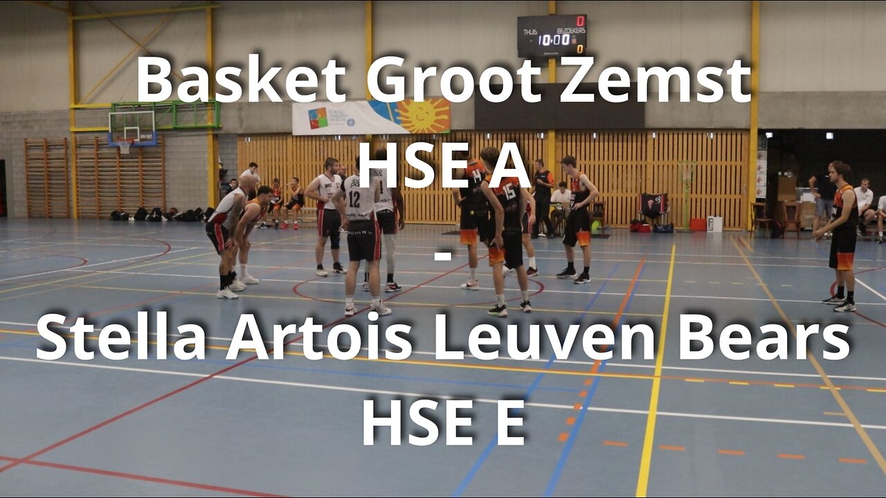 Basket Groot Zemst HSE A - Stella Artois Leuven Bears HSE E - 07 september 24