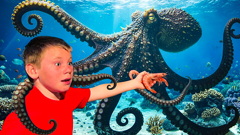 7 Kids + Mom Feed VENOMOUS Octopus | Mississippi River Adventure – Day 48