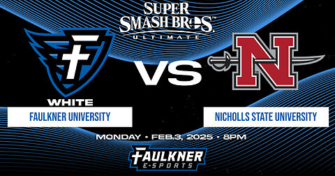 Smash Bros.- Faulkner White vs. Nicholls State University Colonels (2/3/2025)