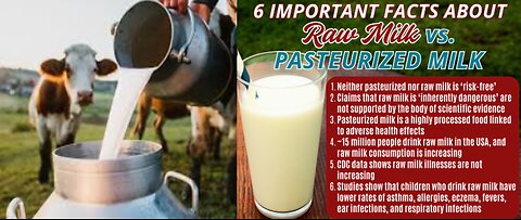 WHY IS IT ILLEGAL TO DRINK RAW MILK - BUT LEGAL TO DRINK ALCOHOL
