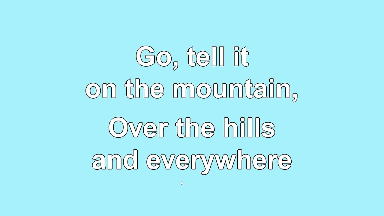 Go Tell It On The Mountain V1-3