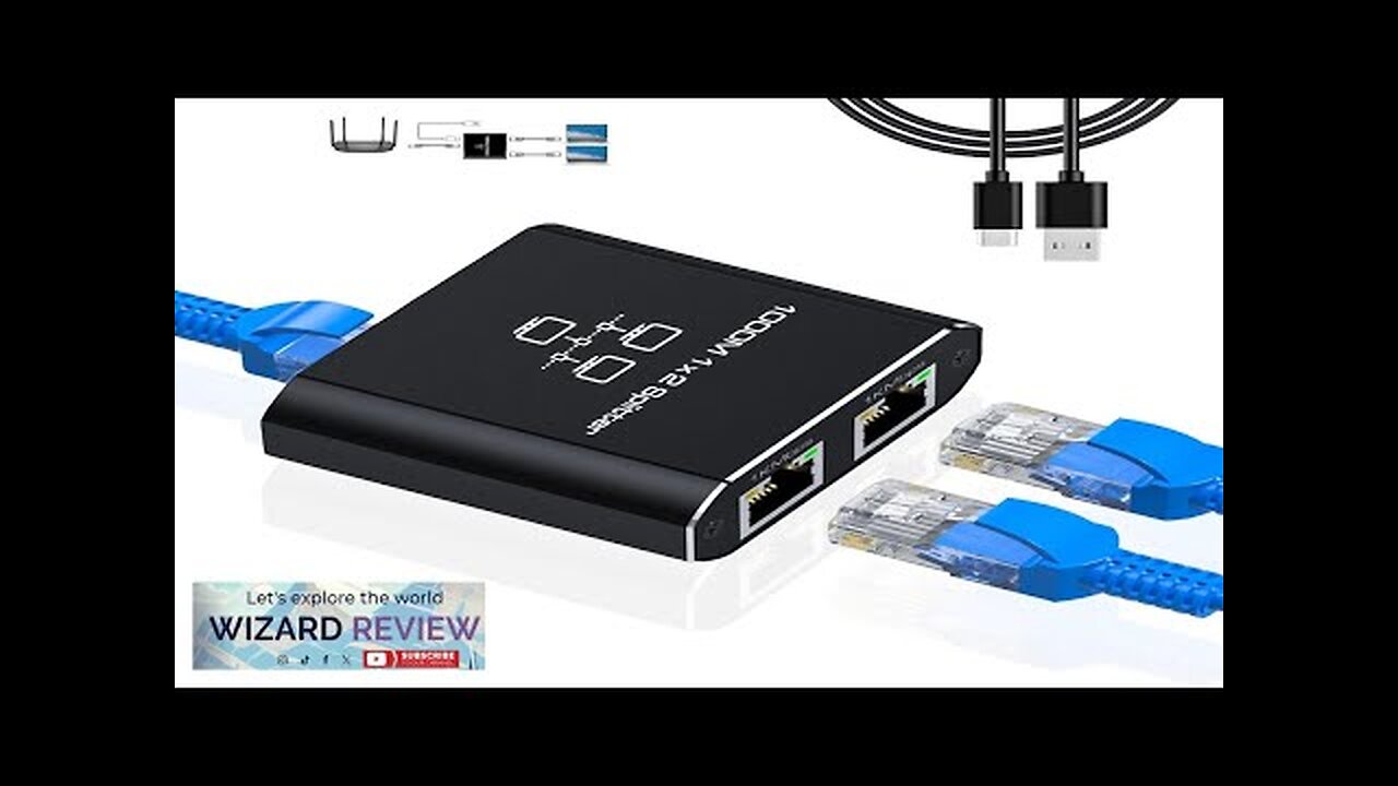 Gigabit Ethernet Splitter 1 to 2 Network Splitter with USB Power Review