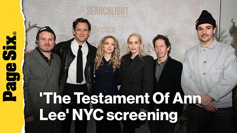 Amanda Seyfried, Lewis Pullman and more attend the NYC screening of 'The Testament Of Ann Lee'