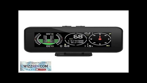 Car Head Up Display Digital Speed Slope Meter Inclinometer With GPS Speedometer Review