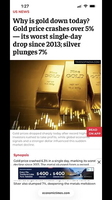 Gold Crashes 6% to $4K While Bitcoin Blasts to $114K! 🚀💥