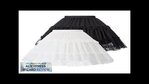 Women's Skirts Crinoline Petticoat Evening Party Underskirt Vintage Elastic Waist Review