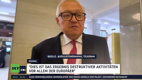 Ukraine-Krise: Russland wirft Europa Sabotage diplomatischer Fortschritte vor