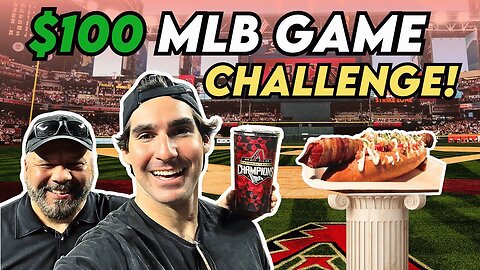 MLB Challenge: I Tried To Spend Under $100 at A Baseball Game Only Buying Tickets, Parking, & Food!