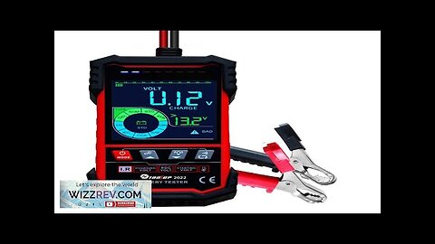 TOOLTOP Intelligent Battery Tester 3.2 Inch Color Screen 12.0V 24.0V Battery Intelligent Review