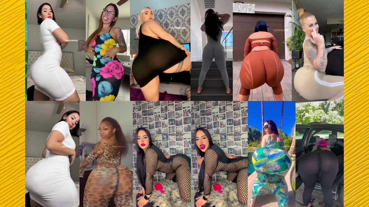 TWERK COMPILATION 98 - Big bank tiktok challenge ❤️ClipchampGirls 2025