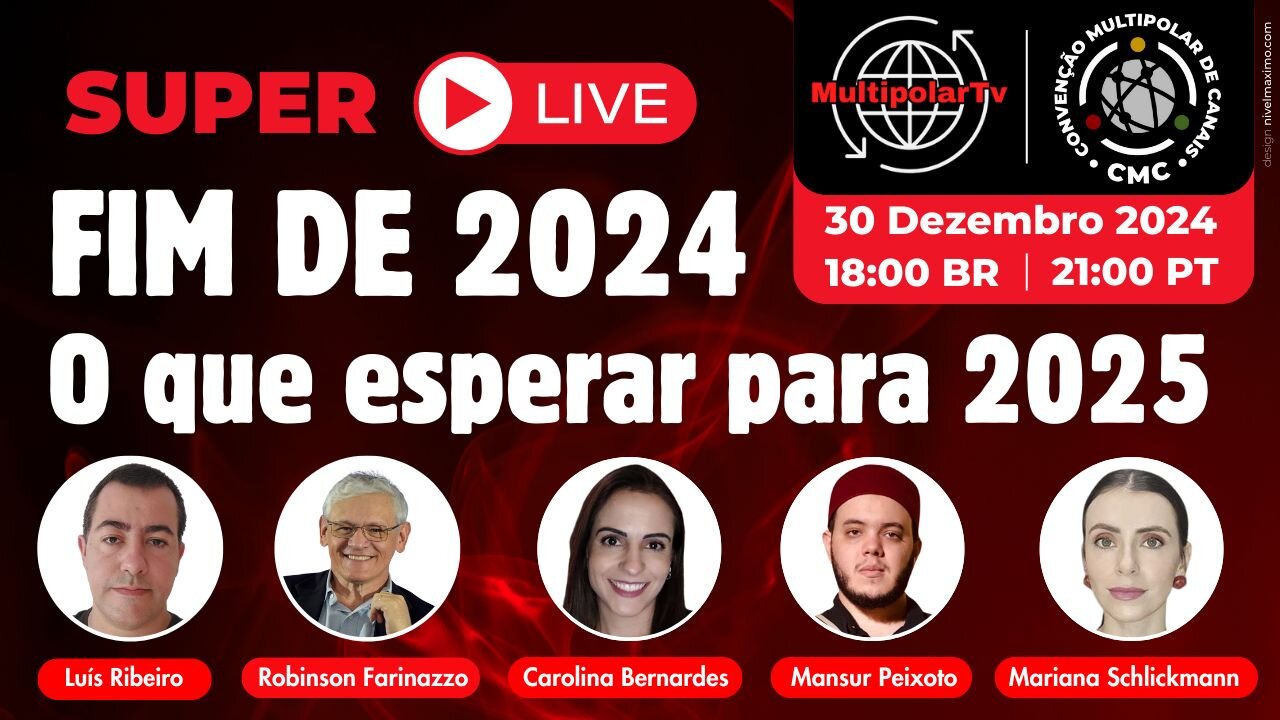 SUPER LIVE - FIM DE 2024. O QUE ESPERAR DE 2025.