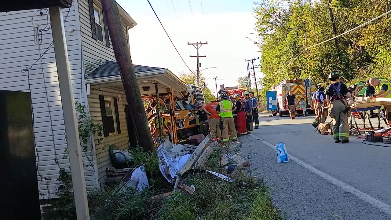 School Bus Runs Into Home-Date: 10/6/2025