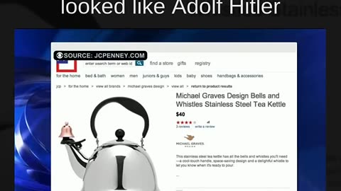 This billboard was removed as some claimed the tea kettle looked like Adolf Hitler