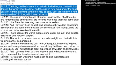 ECCLESIASTES 1