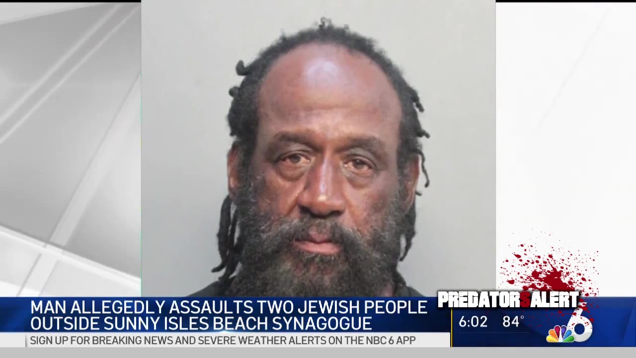 Black man allegedly assaults two Jewish individuals outside synagogue in Sunny Isles Beach, FL