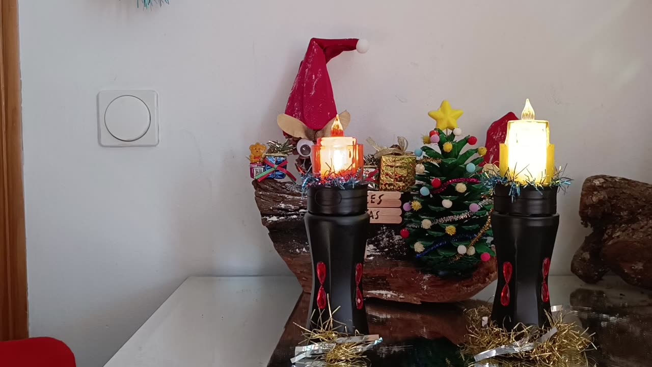 VELAS navideñas SIN GASTAR DINERO