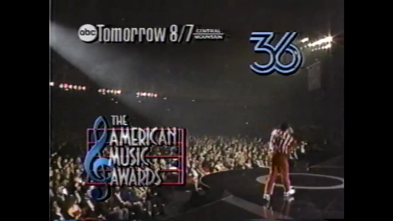 January 29, 1989 - Promo for American Music Awards & WTVO Lexington News Bumper