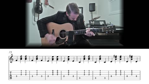 Catch the Wind - Carter Style Guitar Lesson (Sheet Music + TAB)