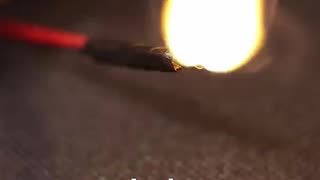 No Way to Strike? This Battery Lights a Match #firestarter #sciencehack #diy #shorts