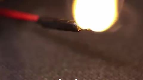No Way to Strike? This Battery Lights a Match #firestarter #sciencehack #diy #shorts