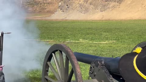 Girl Firing Artillery