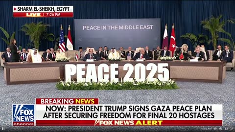 Tổng thống Trump và các nhà lãnh đạo Trung Đông đã chính thức KÝ Thỏa thuận Hòa bình Gaza.