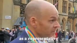 Man asking liberal Priest if he supports abortion