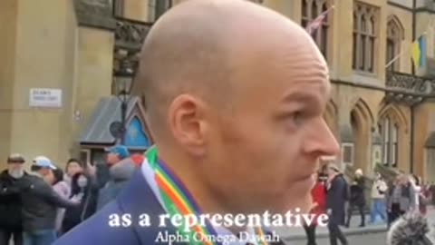 Man asking liberal Priest if he supports abortion