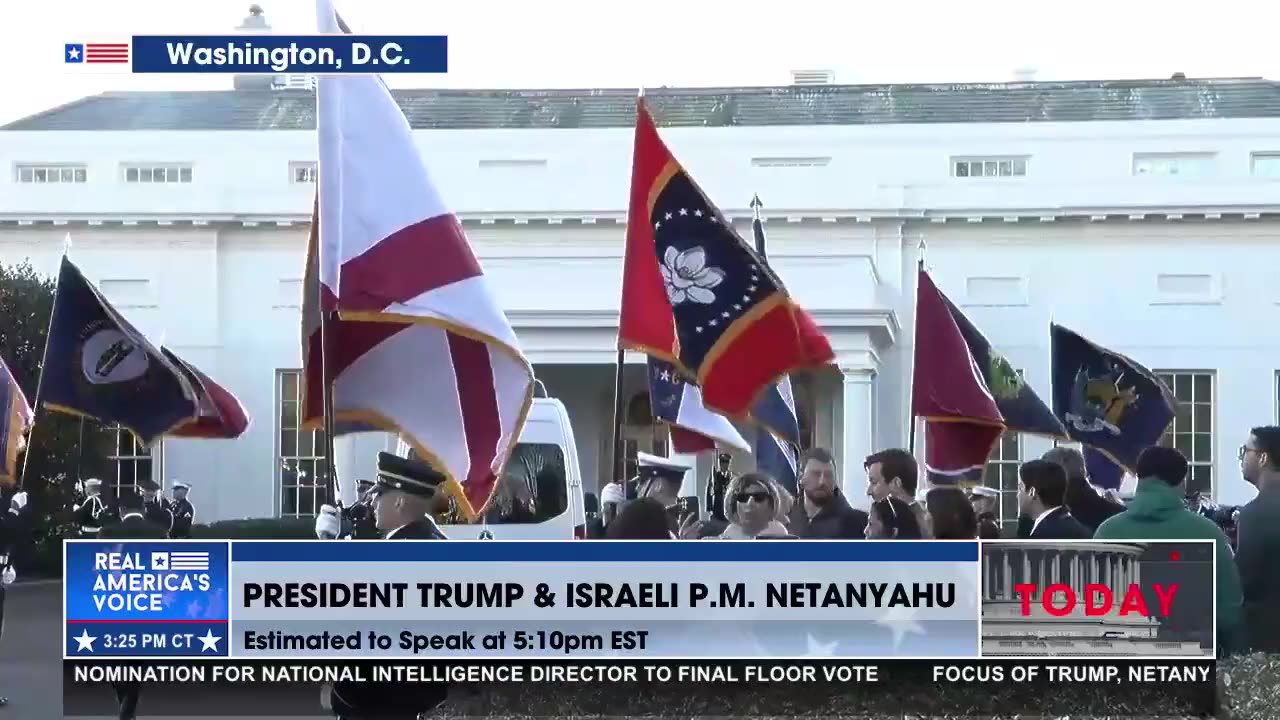 P.M. NETANYAHU ARRIVES FOR A MEETING WITH PRESIDENT TRUMP