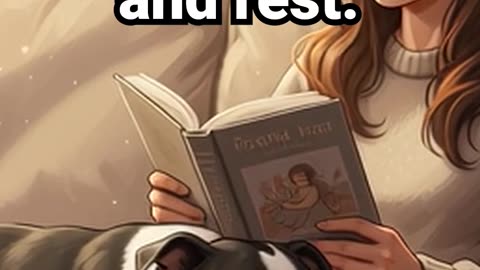 A perfect day to read… and rest #anxietyrelief #motivation #lofihiphop #calmingmusic #lofibeats