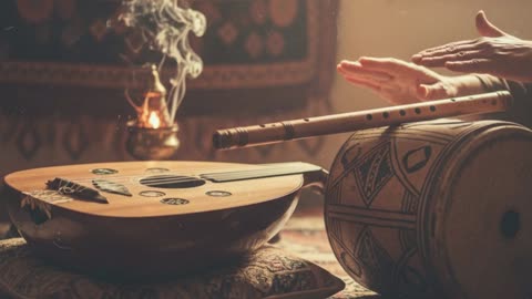 Peaceful AI Arabic Music | Relaxing Oud, Ney & Darbuka Sounds | Music for Meditation, Study, Sleep