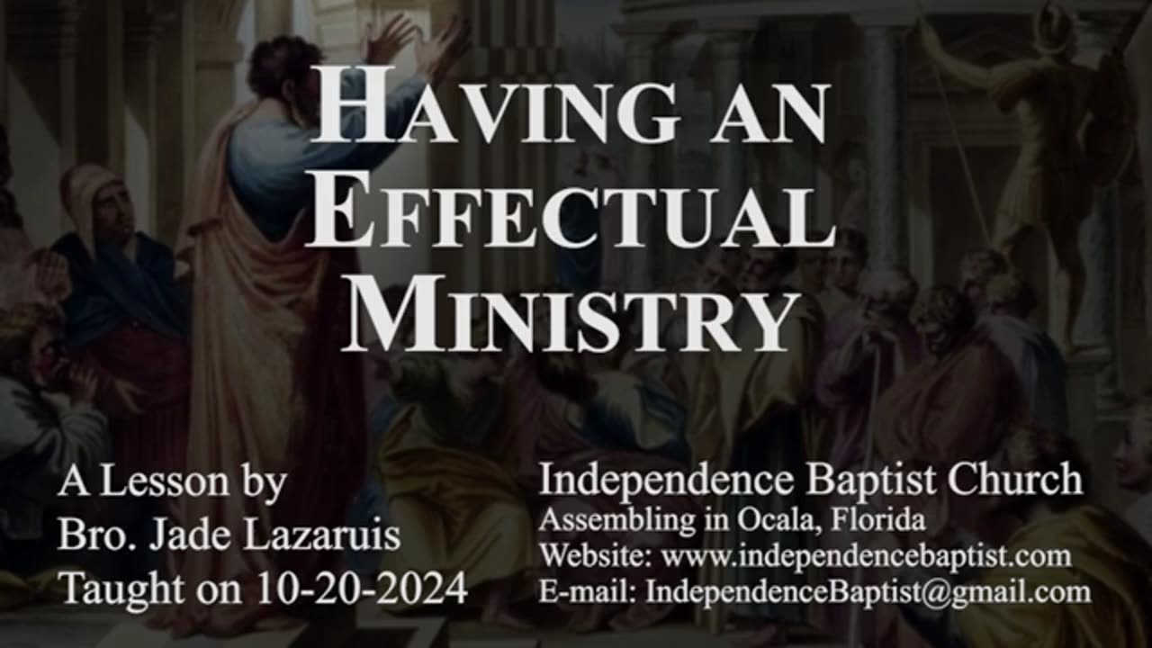 Having an Effectual Ministry