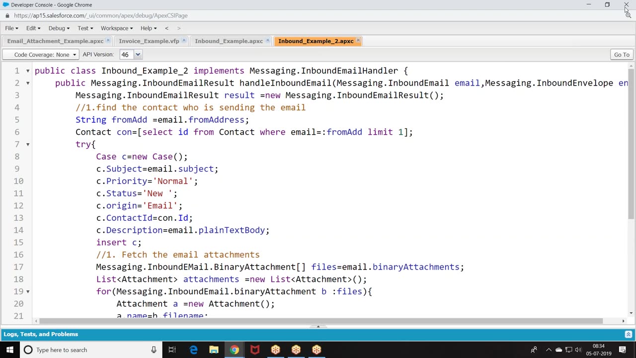 Salesforce Apex Videos-49.Email Services