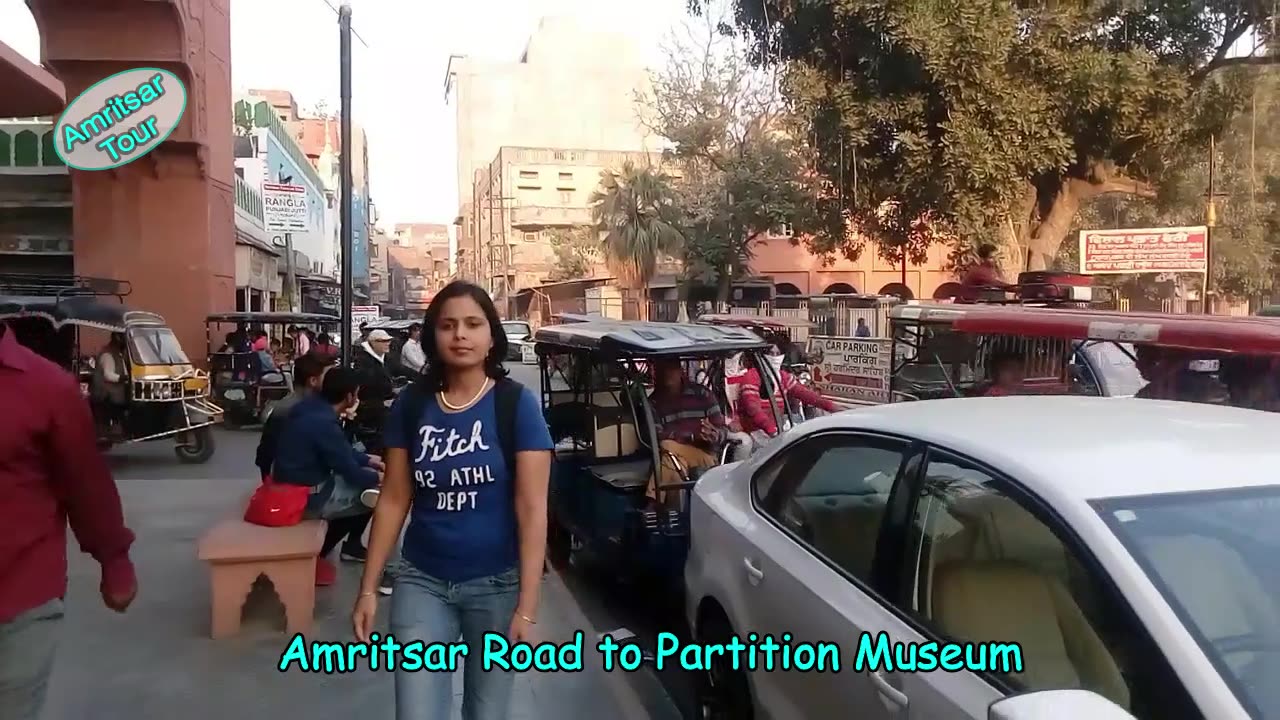 Amritsar Road view-Walking from hotel To Partition Museum