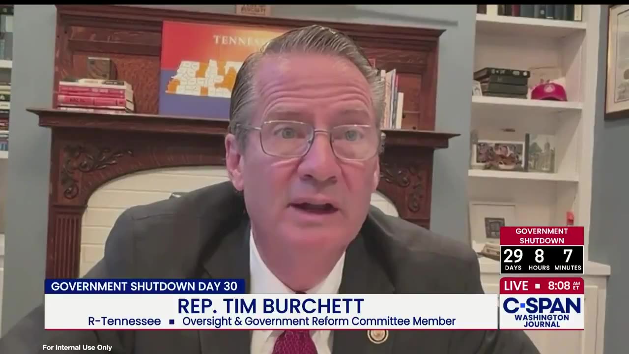 Rep Tim Burchett about the Schumer and Democrat shutdown