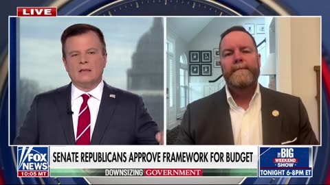 Rep. Aaron Bean, R-Fla., discusses Senate Republicans’ budget framework and DOGE’s actions to reduce government waste on ‘Fox News Live.’