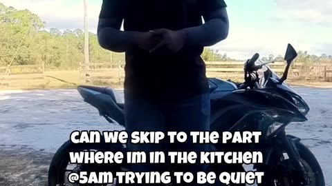 You trying to be the next motorcycle couple?