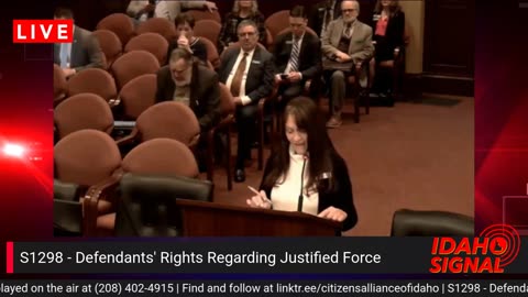 Sen. Christy Zito is looking to Protect those acting in self-defense from lawfare.