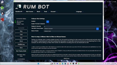 testing Rum Bot