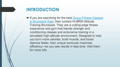 Best Group Fitness Classes in Brunswick East