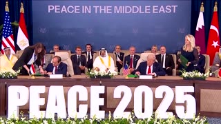 Trump signs Gaza ceasefire deal in Egypt