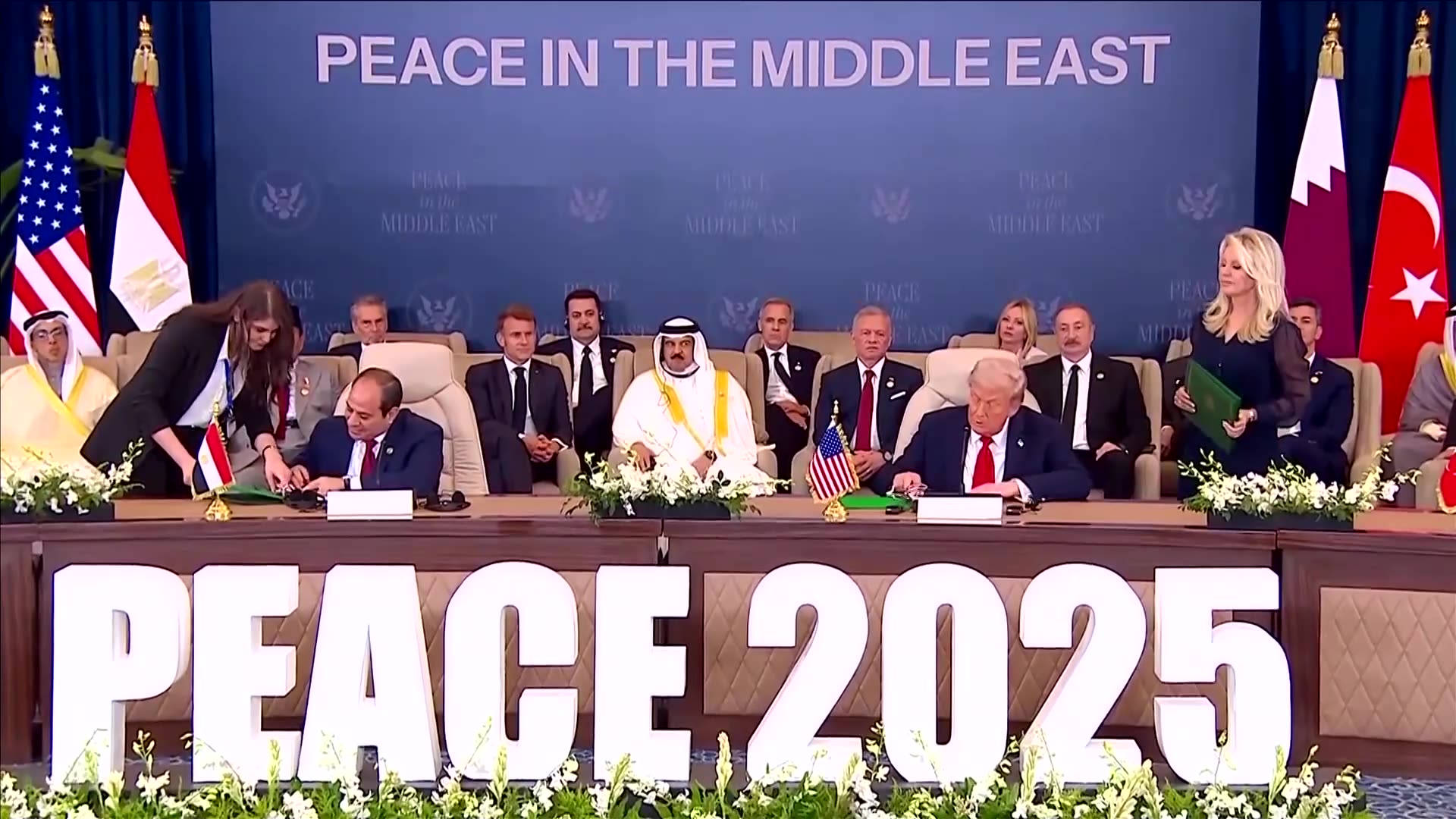 Trump signs Gaza ceasefire deal in Egypt