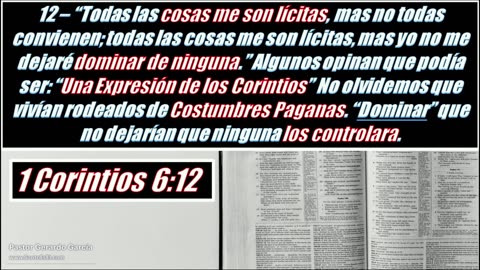 2025.10.22 - Estudio Biblico -1ra Corintios, Pte. 6