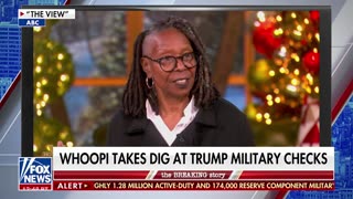 Whoopi Goldberg undermines Trump's gift to members of military
