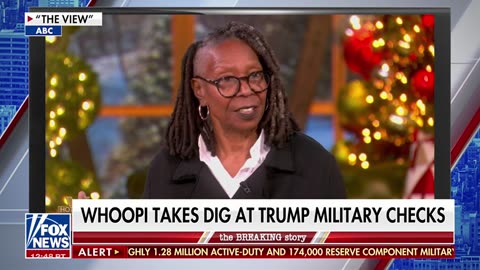 Whoopi Goldberg undermines Trump's gift to members of military