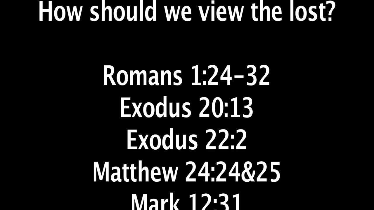 Sunday November 2, 2025. How are we to view the lost?