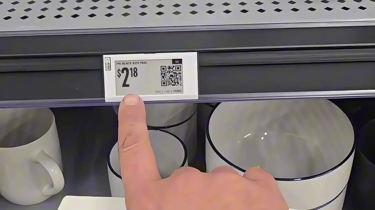 American shows digital pricing tags have hit the shelves at Walmart