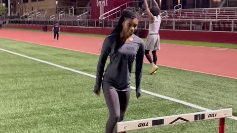 Track Star Fumbles The Hurdle