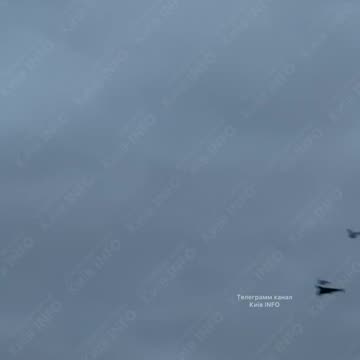 During today's attack, the Russians launched their Shaheds over Kyiv as low as possible.